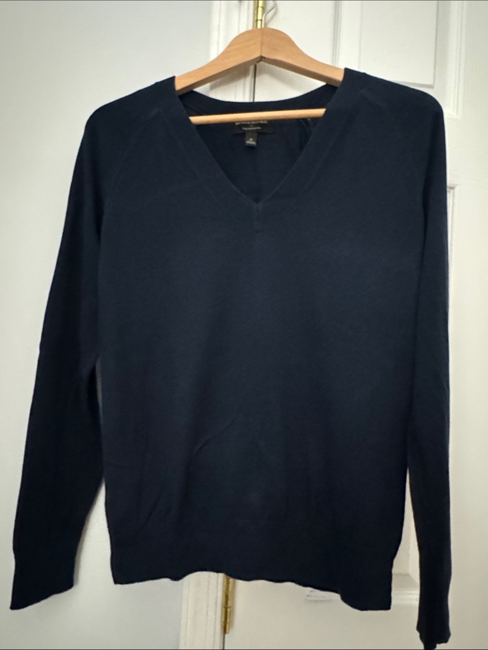 Banana Republic Women's Dark Teal V-Neck Sweater
